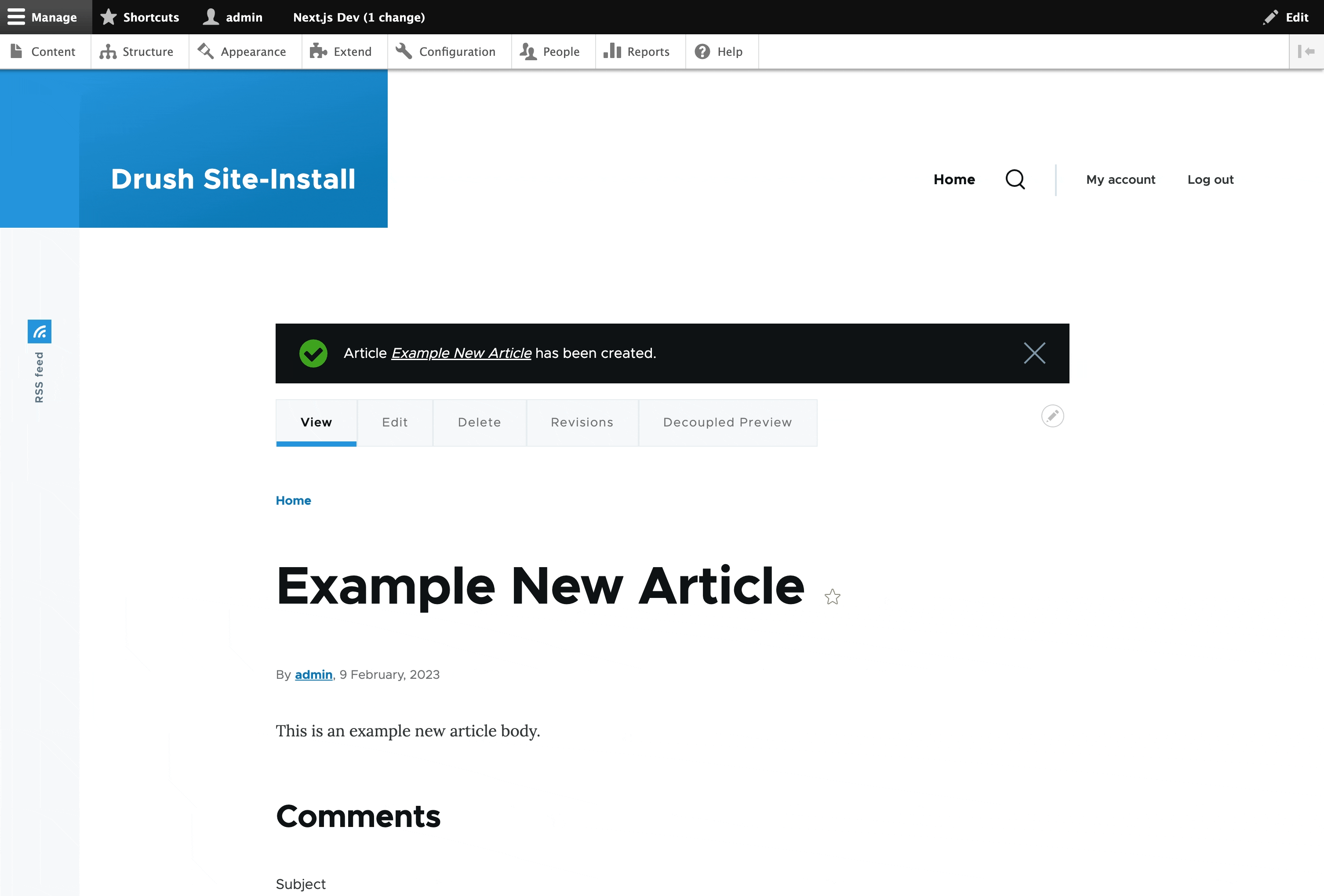 Drupal Build Hook Trigger Deployment Manually